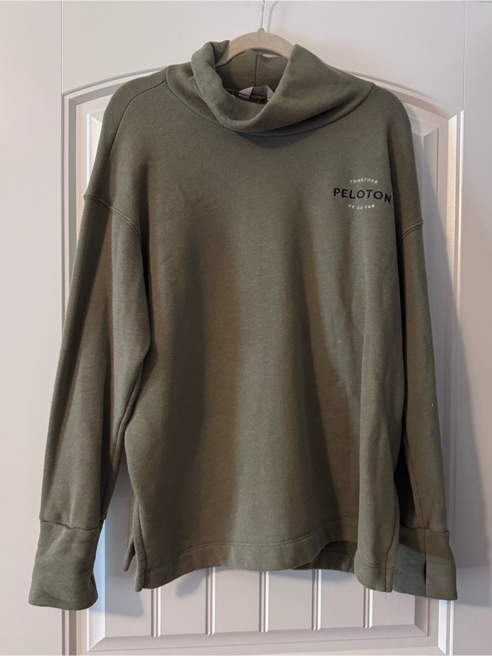 Peloton Women's Olive Turtleneck Pullover
